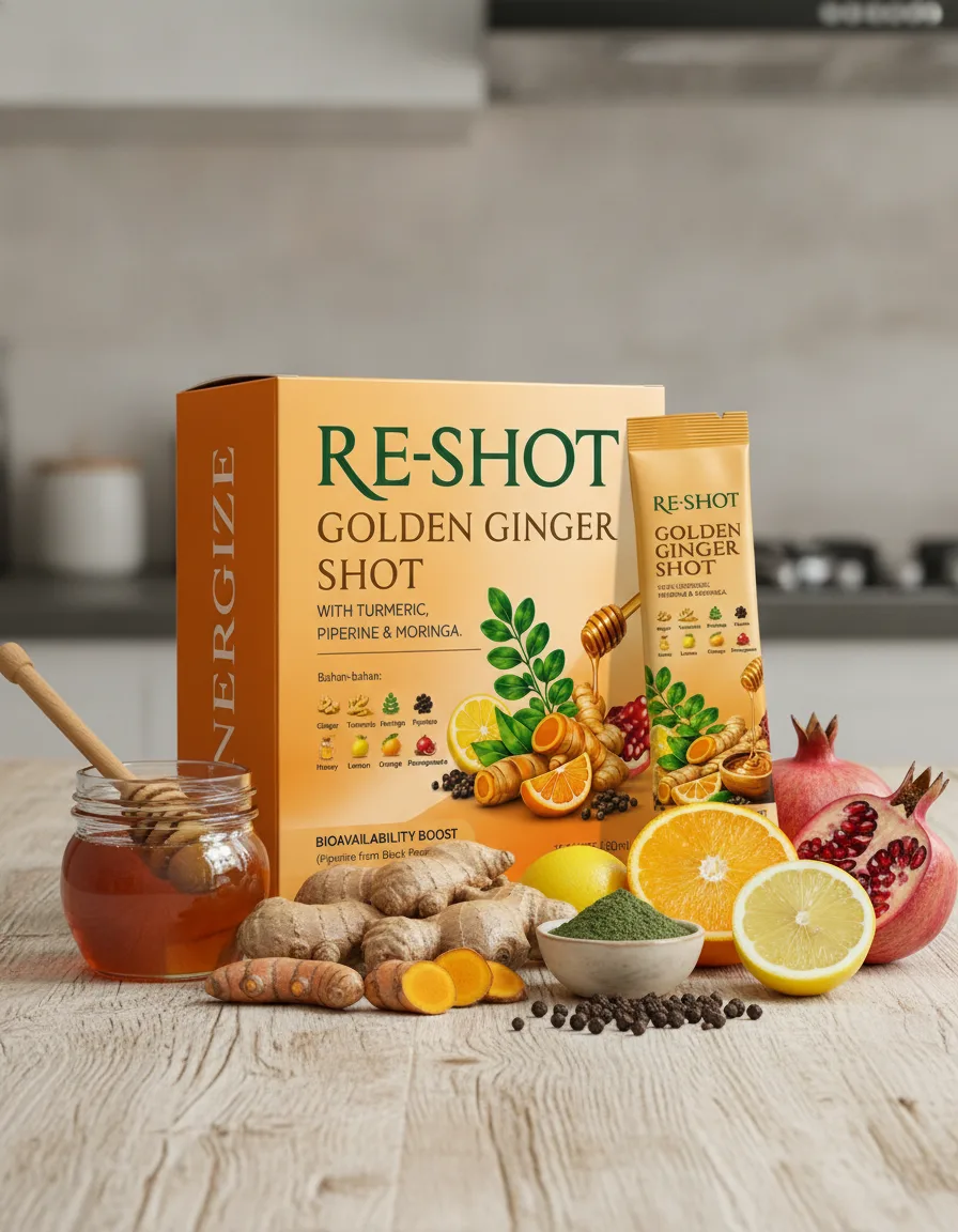RESHOT Golden Ginger Shot - Pati Pekat Tradisional